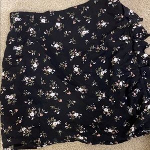 Pacsun LA hearts floral black mini skirt!